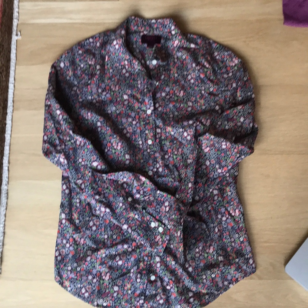 Liberty J Crew floral blouse